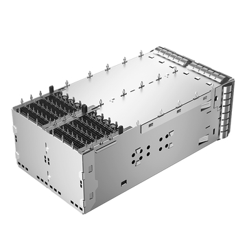 Compatible con Amphenol U95-Z205-4081-341 LINK-PP LP22FC01603 QSFP28 Jaula y conector 2x2 con dedo de resorte EMI para tubo de luz (imagen 4)
