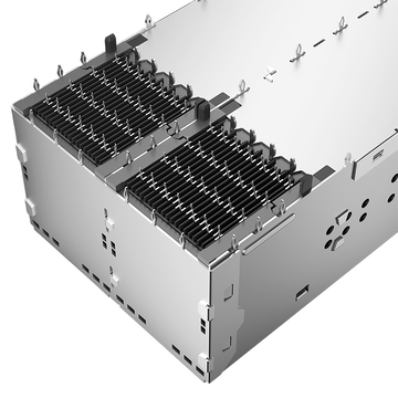 Compatible con Amphenol U95-Z205-4081-341 LINK-PP LP22FC01603 QSFP28 Jaula y conector 2x2 con dedo de resorte EMI para tubo de luz (imagen 5)
