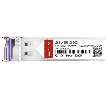 LINK-PP LS-BL49551G-20C 1G SFP BiDi 1490nm-TX/1550nm-RX 20km Simplex LC DOM SMF Οπτική Μονάδα Πομποδέκτη εικόνα 3