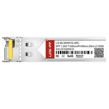 LINK-PP LS-BL55491G-20C 1G SFP BiDi 1550nm-TX/1490nm-RX 20km Simplex LC DOM SMF صورة 3