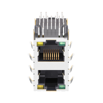 LPJ17423AHNL REVA6 10/100 Base-T RJ45 2X1 Портовые магнитные разъемы с пружинным контактом для защиты от электромагнитных помех и зеленым/желтым светодиодом (изображение 3)