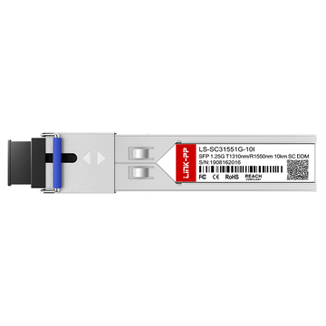 LINK-PP LS-SC31551G-10I 1G SFP BiDi 1310nm-TX/1550nm-RX 10km Simplex SC DOM SMF Módulo Transceptor Óptico (Industrial) imagem 3