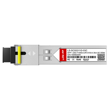 LINK-PP LS-SC55311G-03C 1G SFP BiDi 1550nm-TX/1310nm-RX 3km Simplex SC DOM SMF Optical Transceiver Module image 3