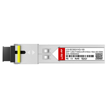 LINK-PP LS-SC55311G-10I 1G SFP BiDi 1550nm-TX/1310nm-RX 10km Simplex SC DOM SMF Optical Transceiver Module (Industrial) image 3