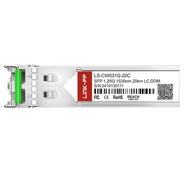 Compatível com Brocade E1MG-CWDM20-1530 LINK-PP Módulo Transceptor Óptico Duplex 1.25G SFP CWDM 1530nm 20km DOM LC/UPC SMF (imagem 3)