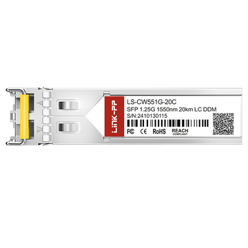 Brocade E1MG-CWDM20-1550 compatibel LINK-PP 1.25G Sfp Cwdm 1550nm 20km Duplex LC/UPC SMF DOM Optische Transceivermodule afbeelding 3