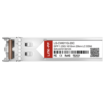 brocade e1mg-cwdm20-1610 compatible link-pp 1g sfp cwdm 1610nm 20km duplex lc dom smf optical transceiver module image 3