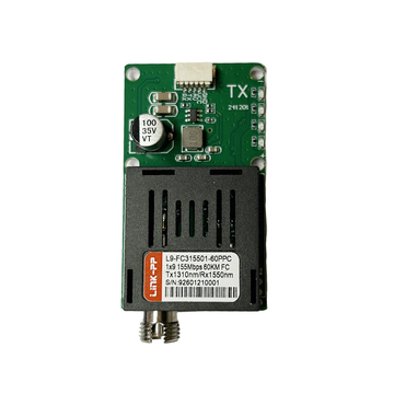 LINK-PP L9-FC315501-60PPC 155M 1x9 1310nm-TX/1550nm-RX 60km Simplex FC SMF Transceiver Module