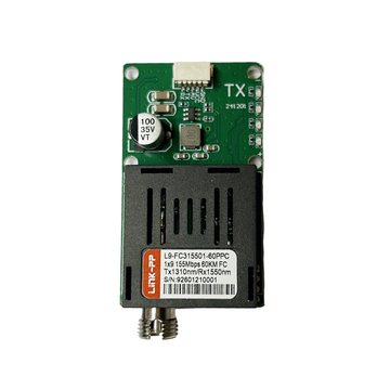 LINK-PP L9-FC315501-60PPC 155Mbps 1x9 60km FC Tx1310nm/Rx1550nm optical Transceiver