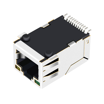Compatibile con Pulse J3006G21DNL LINK-PP LPJ19394ABNL Connettore RJ45 SMT 10/100 Base-T con magneti integrati e linguetta di sicurezza, LED verde/giallo (immagine 5)