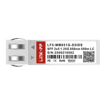 LF5-MM851G-S5IDS 1.25g 2x5 sff 850nm 550m duplex lc mmf transceiver module (industrial) image 3