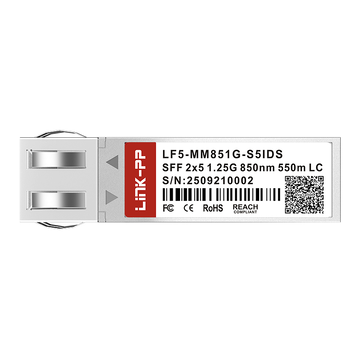 LINK-PP LF5-MM851G-S5IDS 1.25G 2x5 SFF 850nm 550m MMF 光トランシーバーモジュール 画像3
