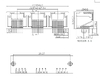 LINK-PP LPJE5338-0NNL RJ45 1x3 포트 8p8c 커넥터 탭업 방식, 자석 없음, LED 없음 (썸네일 이미지 1)