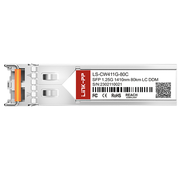 Compatible con Arista SFP-1G-CZ-1410 LINK-PP Módulo transceptor óptico LC SMF dúplex de 1.25 G SFP CWDM de 1410 nm y 80 km (imagen 3)