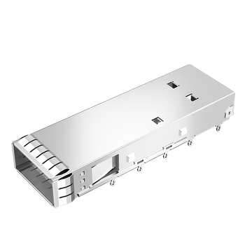 TE 1888971-4 Compatible LINK-PP LP11DC01000E 1x1 QSFP+  Cage EMI Shielded Press-Fit Through Hole