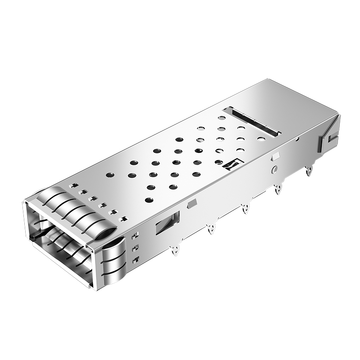 موليكس 1000147242 متوافق LINK-PP LP11FC01000M QSFP28 قفص 1x1 مع إصبع زنبركي للحماية من التداخل الكهرومغناطيسي