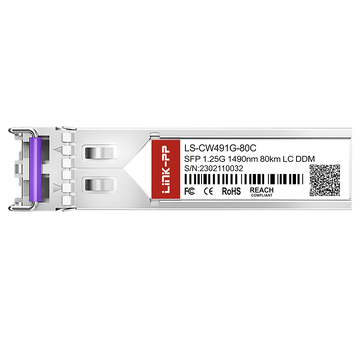 Brocade E1MG-CWDM80-1490 Compatible LINK-PP 1.25G Sfp Cwdm 1490nm 80km DDM Duplex LC SMF Optical Transceiver Module image 3