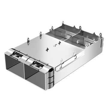 Molex 1001138220 Compatibel LINK-PP LP12CC01000S SFP28 1x2 behuizing met EMI-veervinger afbeelding 2