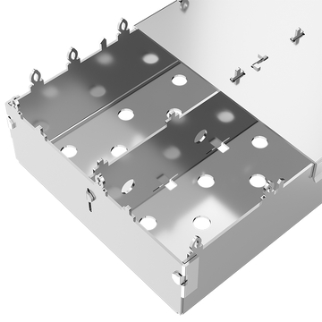 LINK-PP LP12CC01000S SFP28 قفص 1x2 مع زنبرك EMI صورة إصبع 5