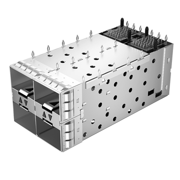 موليكس 760915002 متوافق LINK-PP موصل قفص LP22BC01203 SFP+ 2x2 مع زنبرك EMI داخلي لأنبوب ضوئي (صورة 2)