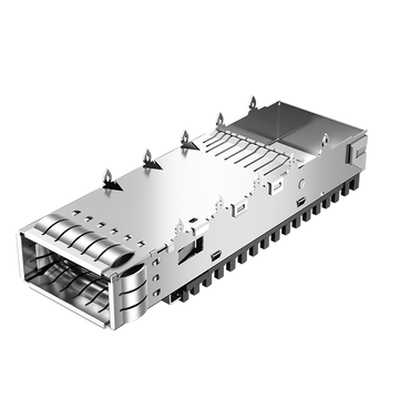 Compatible Molex 1000143340 LINK-PP Cage QSFP28 1x1 avec dissipateur thermique à ressort EMI (image 2)