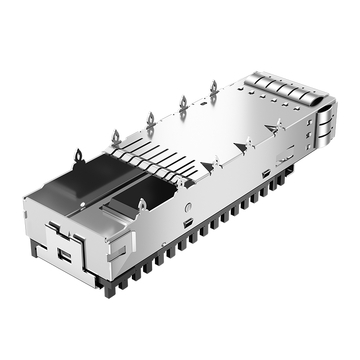 Compatible Molex 1000143346 LINK-PP LP11FC01030 Cage QSFP28 1x1 avec dissipateur thermique à ressort EMI (image 4)