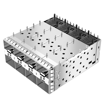 LINK-PP LP24BC01203 SFP+ 2x4 ケージコネクタ プレスフィット EMIスプリングフィンガー インナーライトパイプ 画像2