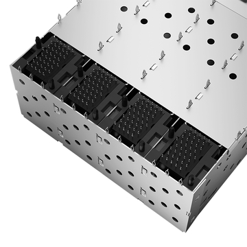 モレックス760665001互換性あり LINK-PP LP24BC01003 SFP+ 2x4 ケージコネクタ プレスフィット EMIスプリングフィンガー付き 画像5