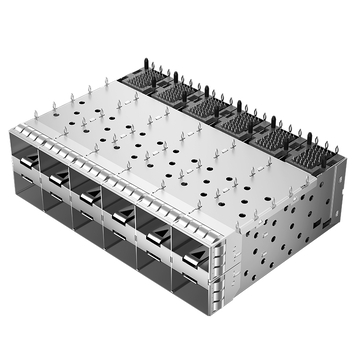 LINK-PP موصل قفص LP26BC01003 SFP+ 2x6 مع زنبرك EMI (صورة 2)