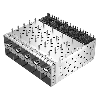 LINK-PP موصل قفص LP25BC01103 SFP+ 2x5 مع زنبرك EMI، أنبوب ضوئي، الصورة 2