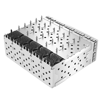 LINK-PP موصل قفص LP25BC01103 SFP+ 2x5 مع زنبرك EMI، أنبوب ضوئي، الصورة 3