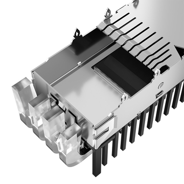 LINK-PP LP11FC01460S QSFP28 Cage 1x1 avec dissipateur thermique à ressort EMI (image 5)