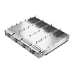 Συμβατό με Molex 1000173343 LINK-PP LP14FC01030 QSFP28 Κλωβός 1x4 με ψύκτρα δακτύλου ελατηρίου EMI, εικόνα μικρογραφίας 2