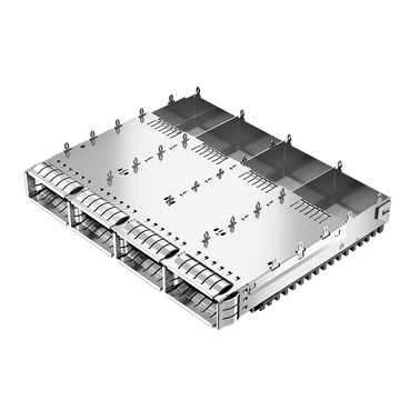 モレックス1000173343互換性あり LINK-PP LP14FC01030 QSFP28 1x4ケージ（EMIスプリングフィンガーヒートシンク付き）画像2