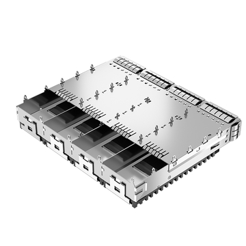 LINK-PP LP14FC01030 QSFP28 1x4 Cage With EMI Spring Finger Heat Sink image 4