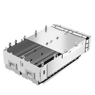 Amphenol U77-E26DH-2071 Compatible LINK-PP LP12BC01030S 1x2 SFP+ Cage With Heatsink EMI Spring Finger image 4