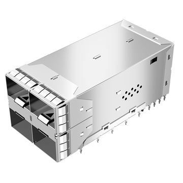 Amphenol UE86-3G2420-00361 Compatible LINK-PP LP22CC01003S SFP28 2x2 Cage&Connector With EMI Spring Finger