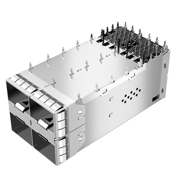 LINK-PP LP22CC01003S SFP28 2x2 behuizing en connector met EMI-veervinger (afbeelding 2)