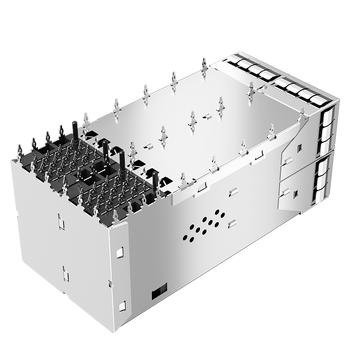 LINK-PP LP22CC01003S SFP28 2x2 behuizing en connector met EMI-veervinger (afbeelding 4)