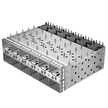 LINK-PP LP26CC01203 SFP28 2x6 kooi & connector met interne lichtgeleider EMI-veervinger afbeelding 2