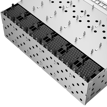 LINK-PP LP26CC01203 SFP28 2x6 kooi & connector met interne lichtgeleider EMI-veervinger afbeelding 5