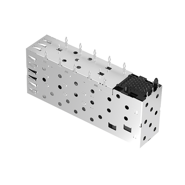 متوافق مع Pulse SFP013-L LINK-PP موصل قفصي LP21AC02003 SFP 2x1 ذو تركيب ضغط مع زنبرك EMI (صورة 2)