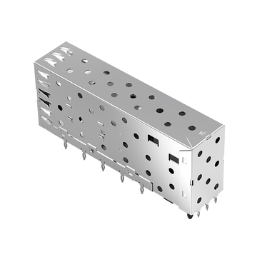 متوافق مع Pulse SFP013-L LINK-PP موصل قفصي LP21AC02003 SFP 2x1 ذو تركيب ضغط مع زنبرك EMI (صورة 3)