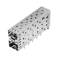 Compatible con Pulse SFP0-3040-L LINK-PP LP21AC01101T Conector SFP 2x1 Cage y SFP+ con LightPipe EMI Spring Finger