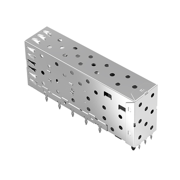 Compatibile con Pulse SFP0-3040-L LINK-PP LP21AC01101T Connettore SFP 2x1 Cage e SFP+ con LightPipe EMI Spring Finger immagine 4