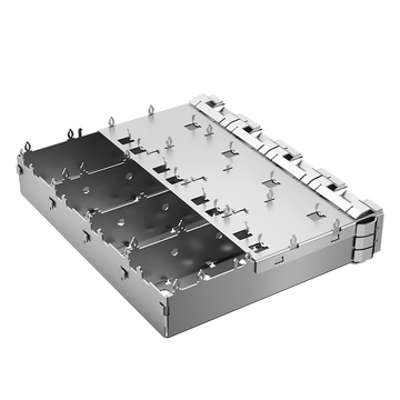 amphenol u77-a461m-2081 compatible link-pp lp14bc02000d sfp+ 1x4 cage press-fit with emi spring finger image 3