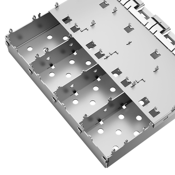 LINK-PP LP14BC02000D SFP+ 1X4 Cage Press-Fit met EMI-veervinger afbeelding 4