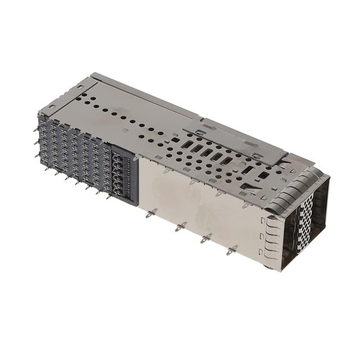 Amphenol UE36-E16200-32BA1 Compatible LINK-PP LP21GC010B3 QSFP-DD 2x1 Cage With Heat Sink EMI Spring Finger