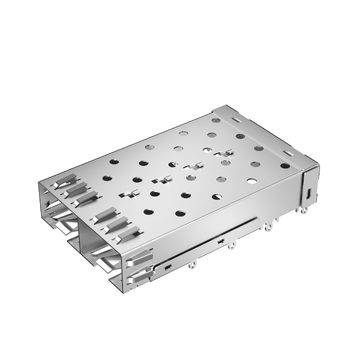 Amphenol U77-A241M-2081 Compatible LINK-PP LP12BC02000 SFP+ Cage 1x2 Port With EMI Spring Finger