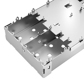 Compatível com Amphenol U77-A261M-2081 LINK-PP LP12BC02000 Gaiola SFP+ 1x2 Portas com Dedo de Mola EMI imagem 5